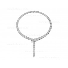 Bvlgari Serpenti Halskette aus 18 Karat Weißgold mit vollständig ausgefassten Diamanten Bvlgari Serpenti Halskette aus 18 Karat Weißgold mit vollständig ausgefassten Diamanten