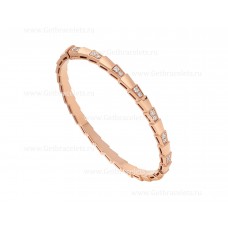 Bvlgari Serpenti Viper Armband aus 18 Karat Roségold, besetzt mit Demi-Pave-Diamanten Bvlgari Serpenti Viper Armband aus 18 Karat Roségold, besetzt mit Demi-Pave-Diamanten