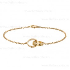 Cariter Love Armband Gelbgold Doppelring Cariter Love Armband Gelbgold Doppelring