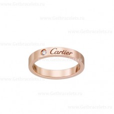 Cartier C de Cartier Ehering mit Diamant aus Roségold Cartier C de Cartier Ehering mit Diamant aus Roségold