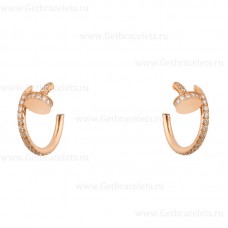 Cartier Juste Un Clou Kleiner Ohrring aus Roségold mit Diamanten Cartier Juste Un Clou Kleiner Ohrring aus Roségold mit Diamanten