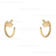 Cartier Juste Un Clou Kleiner Ohrring aus Gelbgold mit Diamanten Cartier Juste Un Clou Kleiner Ohrring aus Gelbgold mit Diamanten
