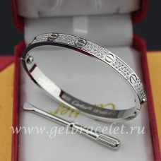 Cartier Love Armband Weißgold mit Diamanten Cartier Love Armband Weißgold mit Diamanten