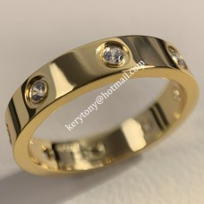 Cartier Love Ring Ring aus 18 Karat Gelbgold mit 8 Diamanten Cartier Love Ring Ring aus 18 Karat Gelbgold mit 8 Diamanten