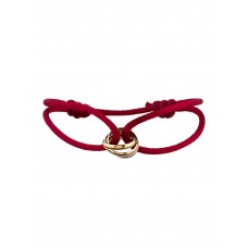 Cartier Trinity-Armband, rote Kordel