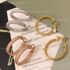 Van Cleef Arpels Perlee 1-reihige Diamant-Ohrringe