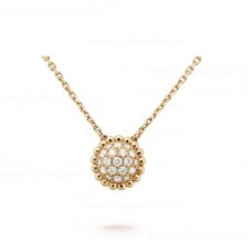 Van Cleef Arpels Perlee Diamanten Anhänger Gelbgold Van Cleef Arpels Perlee Diamanten Anhänger Gelbgold