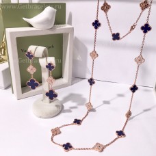  Van Cleef Arpels Alhambra mit Diamanten Lapis-Set