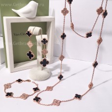  Van Cleef Arpels Alhambra mit Diamant-Onyx-Set