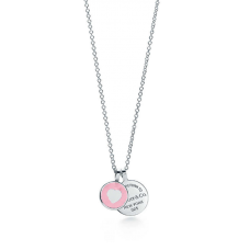 Return To Tiffany Halskette mit doppeltem runden Anhänger, Valentinstagsgeschenk