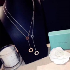 Tiffany Atlas Lariat Kreis-Anhänger-Halskette für Damen