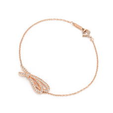 Tiffany Bow Roségold-Armband mit Diamanten für Damen UK