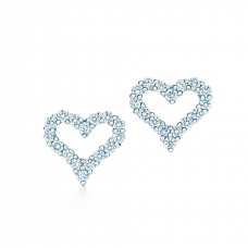 Tiffany Co. Dupe Diamant-Herz-Ohrstecker-Schmuck