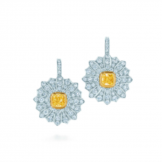 Tiffany Co. Schlumberger Daisy Drop Ohrringe Gelb