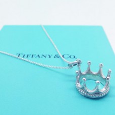 Tiffany Crown Charm Kette Halskette Schmuck Valentinstag