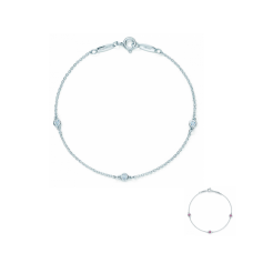 Tiffany Elsa Peretti Diamonds Dupe By The Yard Armband aus Sterlingsilber