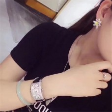 Tiffany-Ohrringe in Blumenform, gelb-weiße Kristalle, Damenschmuck