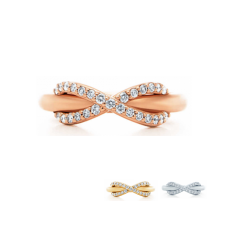 Tiffany Infinity Ring Roségold Moderner Schmuck Amerika