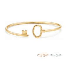 Tiffany Keys Drahtarmband, Sterlingsilber, moderner Designer-Schmuck