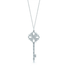 Tiffany Keys Tiffany Victoria Schlüssel-Anhänger-Halskette, birnenförmige Diamanten, DC-Ausverkauf