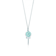 Tiffany Lollipop Charm-Kettenhalskette aus Sterlingsilber im Set UK