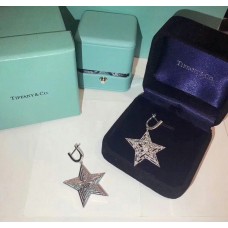 Tiffany-Stern-Anhänger, Klon-Diamanten, Tropfenohrringe, Geschenk