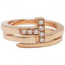 Tiffany Unique Modell Tiffany T Rose Gold Square Wrap Ringted