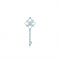 Tiffany Keys Blümchen-Schlüsselanhänger-Halskette, Diamant-Schmuck