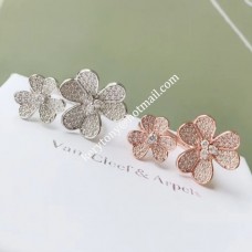 Van Cleef Arpels Frivole Between the Finger Ring Gelbgold/Weißgold/Roségold mit Diamant im Großhandel