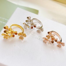 Van Cleef Arpels Frivole Between the Finger Ring Gelbgold/Weißgold/Roségold mit Diamant