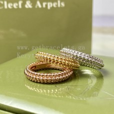 Van Cleef Arpels Perlee Pearls Ring 3 Reihen Gelbgold/Roségold/Weißgold Van Cleef Arpels Perlee Pearls Ring 3 Reihen Gelbgold/Roségold/Weißgold