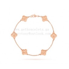 Van Cleef Arpels Sweet Alhambra Armband 6 Motive Roségold Van Cleef Arpels Sweet Alhambra Armband 6 Motive Roségold