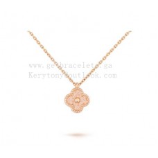 Van Cleef Arpels Sweet Alhambra Anhänger aus Roségold