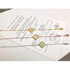 Van Cleef Arpels Alhambra Armband Gelbgold Perlmutt