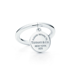 „Return To Tiffany“-Anhänger aus Sterlingsilber mit rundem Anhänger